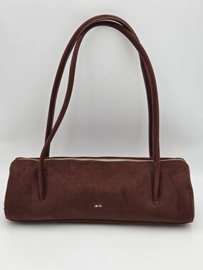 JW PEI Nova Baguette Shoulder Bag In Brown Suede